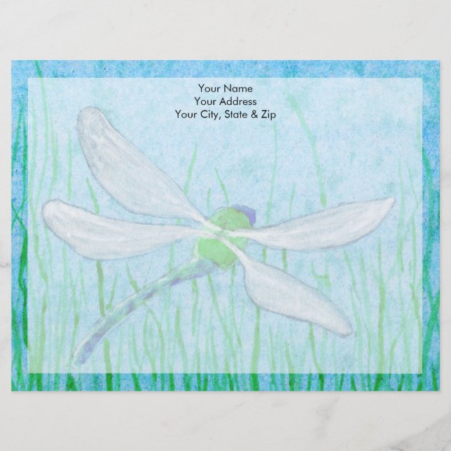 Dragonfly Custom Letterhead (Front)