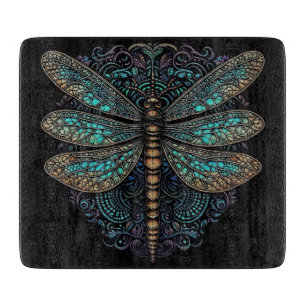 Dragonfly Cutting Board, Glass Cutting Board 