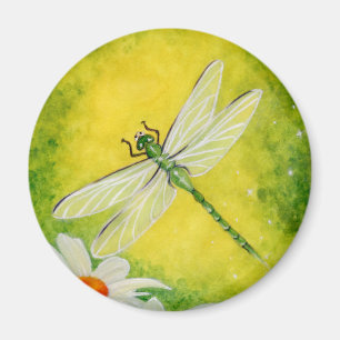 Dragonfly Daisy Magnet