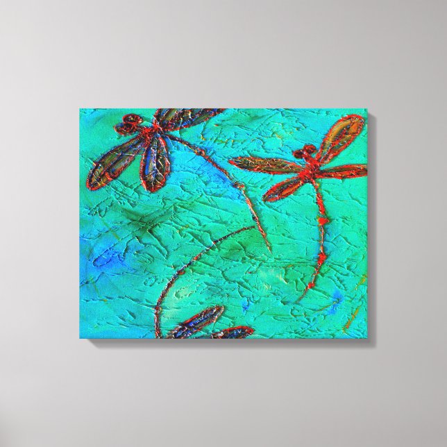 Dragonfly Dance Canvas Print (Front)