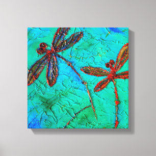 Dragonfly Dance, Canvas Print