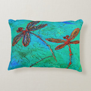 Dragonfly Dance Decorative Cushion