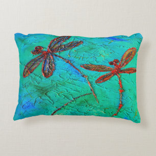 Dragonfly Dance Decorative Cushion