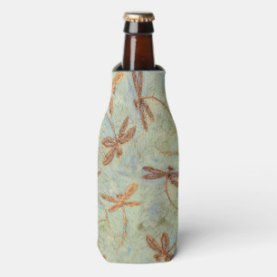 Dragonfly Dance Gold Bottle Cooler