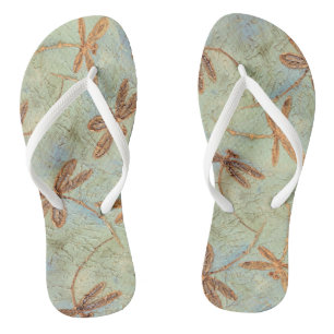 Dragonfly Dance Gold Jandals