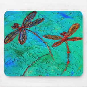 Dragonfly Dance Mouse Pad