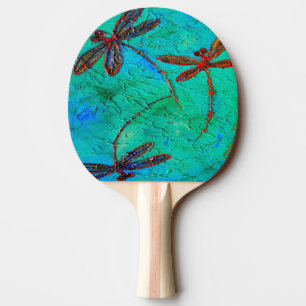 Dragonfly Dance Ping Pong Paddle