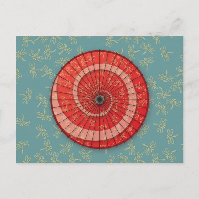 dragonfly dance postcard (Front)