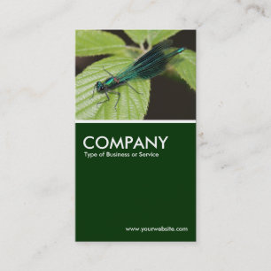 Dragonfly - Dark Green Business Card