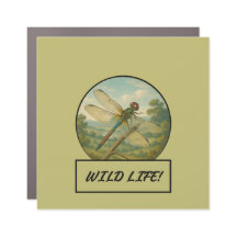 Dragonfly Dark Khaki Car/Truck Magnet