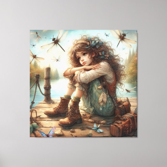 Dragonfly Day Dream 1 Canvas Print (Front)