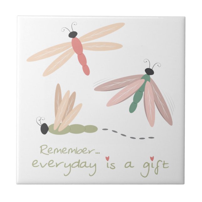 Dragonfly Day Gift Tile (Front)