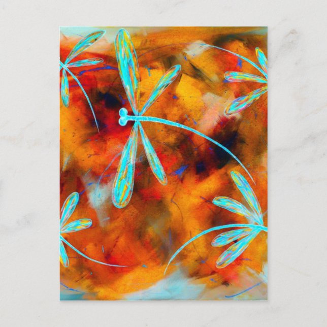 Dragonfly Desert Flit Postcard (Front)