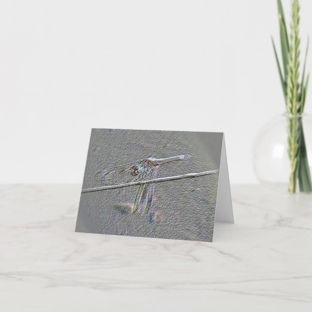 Dragonfly Digital Manipulation Note Card (Front)