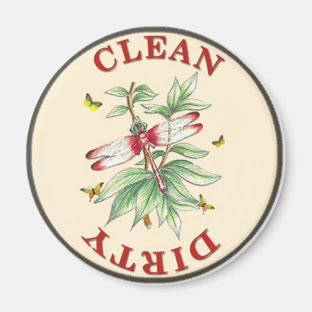 Dragonfly Dishwasher Magnet (Front)