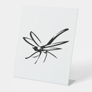 Dragonfly dragonflies     pedestal sign