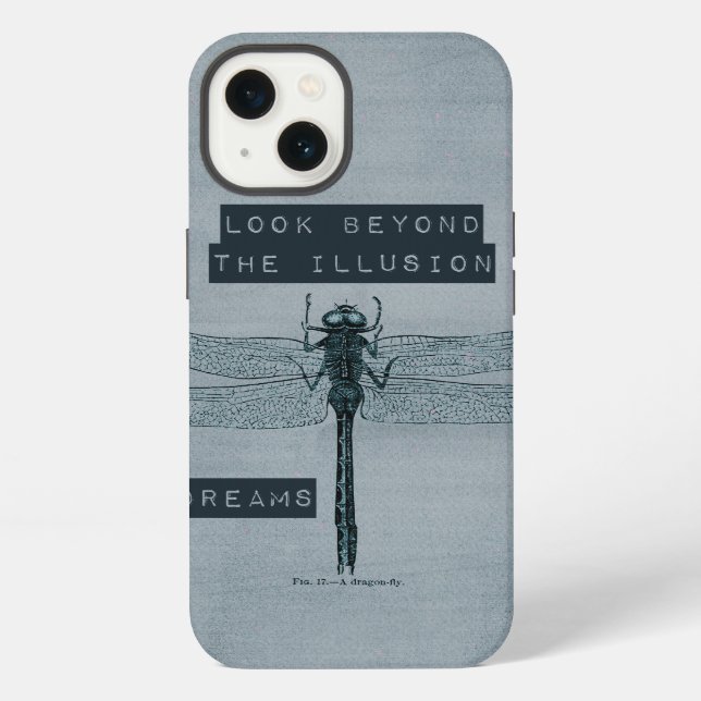 Dragonfly Dream Illusion iPhone Case (Back)