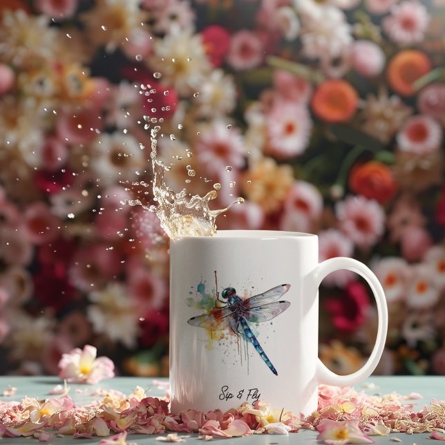 Dragonfly Dreamscape, custom Coffee Mug (Creator Uploaded)