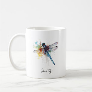 Dragonfly Dreamscape, custom Coffee Mug
