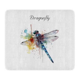 Dragonfly Dreamscape, custom Cutting Board