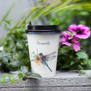 Dragonfly Dreamscape, custom Paper Cups