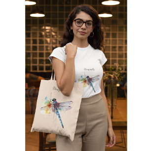 Dragonfly Dreamscape, custom Tote Bag