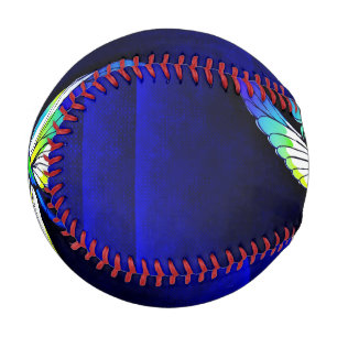 Dragonfly Electric Blue - Personalise with a name Baseball