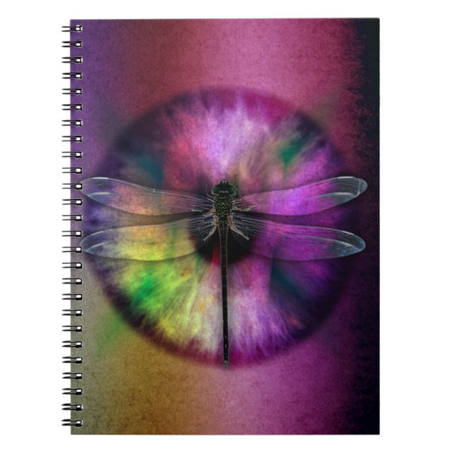 Dragonfly Eye Spiral Notebook (Front)