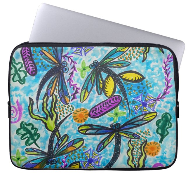 Dragonfly Fantasy  Laptop Sleeve (Front)
