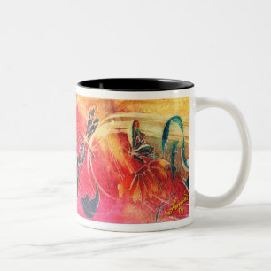 Dragonfly Fantasy Two-Tone Coffee Mug