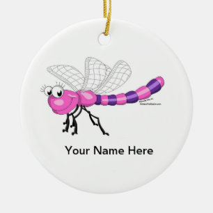 Dragonfly - Female Ceramic Tree Decoration