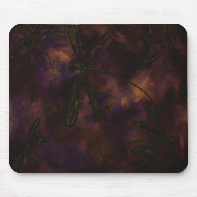 Dragonfly Fire Mouse Pad (Front)