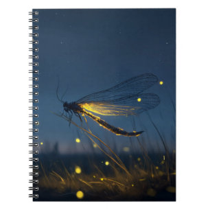 Dragonfly Firefly Night Notebook