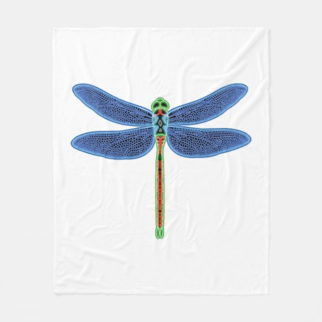 Dragonfly                             fleece blanket (Front)
