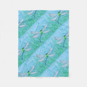 Dragonfly Fleece Blanket