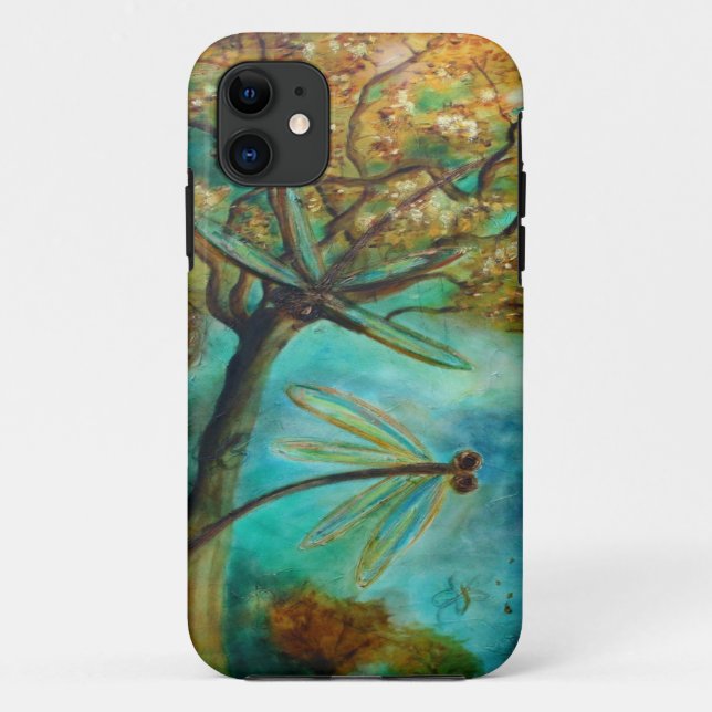 Dragonfly Flirtation Case-Mate iPhone Case (Back)