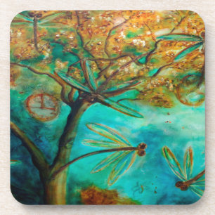 Dragonfly Flirtation Coaster