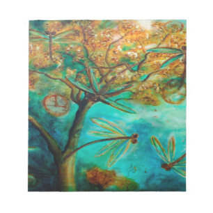 Dragonfly Flirtation Notepad
