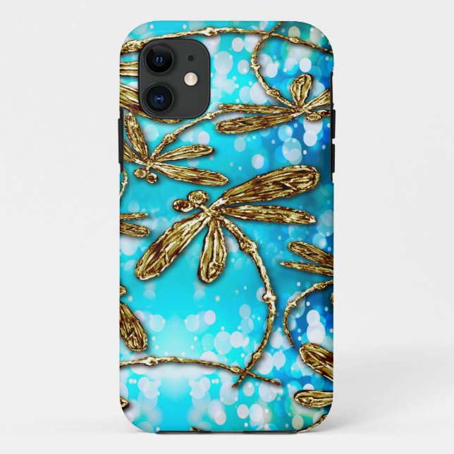 Dragonfly Flit Bubbles Case-Mate iPhone Case (Back)