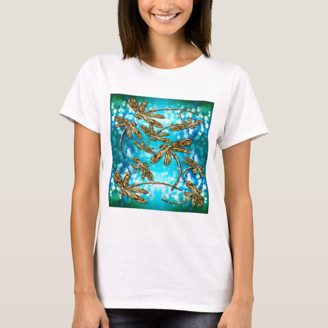 Dragonfly Flit Bubbles T-Shirt (Front)