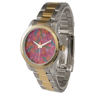 Dragonfly Flit Magenta  Watch