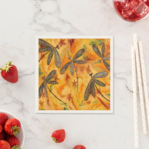 Dragonfly Flit Warm Breeze Napkin