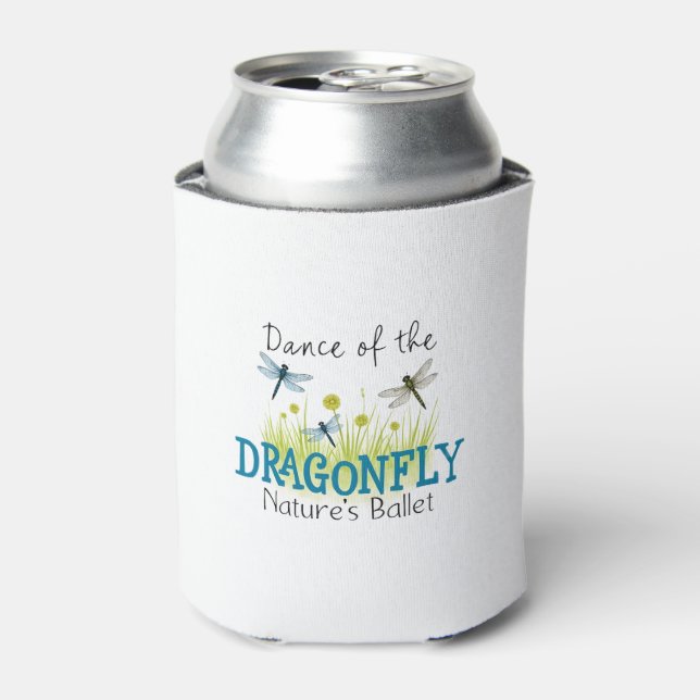 Dragonfly Flying Insect Lover Entomology Dragonfli Can Cooler (Can Front)