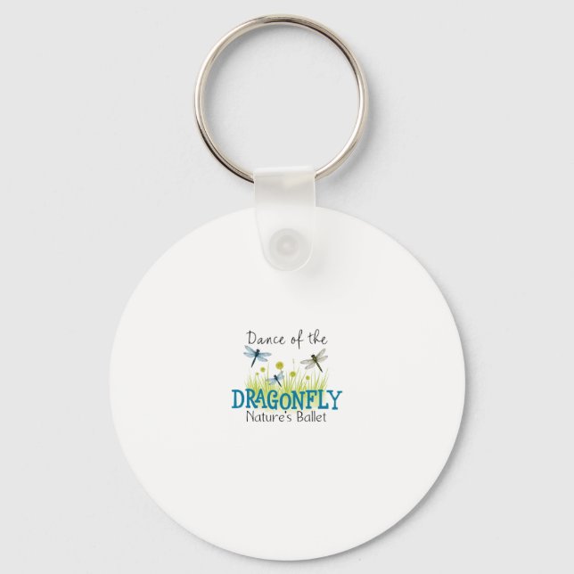 Dragonfly Flying Insect Lover Entomology Dragonfli Key Ring (Front)