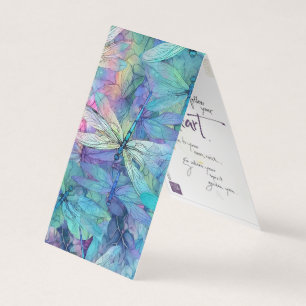 Dragonfly Follow Your Heart Bookmark Business Card