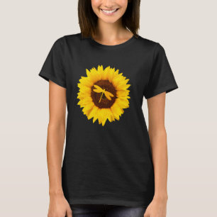 Dragonfly For Women Men Swarm Nymph Sunflower T-Shirt