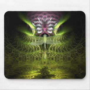 Dragonfly Fractal Magic Mousepad
