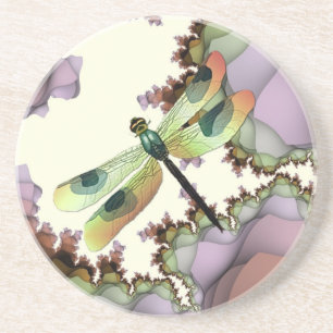 Dragonfly Fractals Coaster