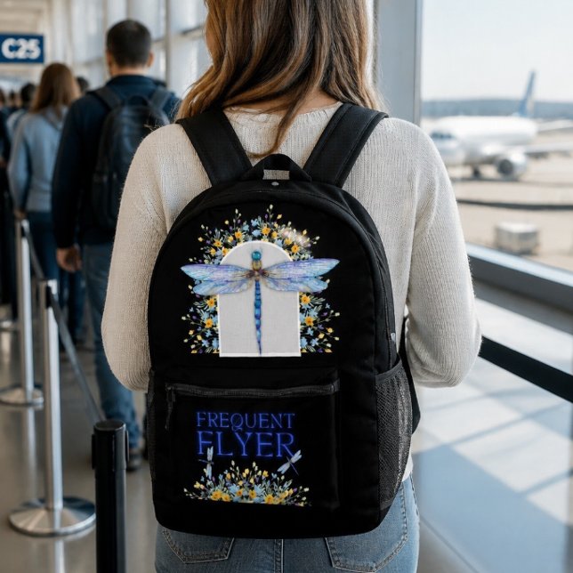 Dragonfly Frequent Flyer Personalised Backpack (Creator Uploaded)