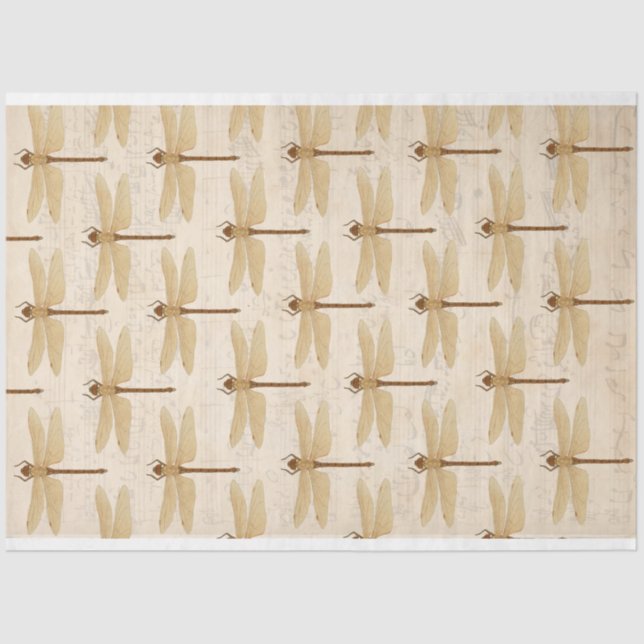 Dragonfly Furniture Decoupage Paper (Front)